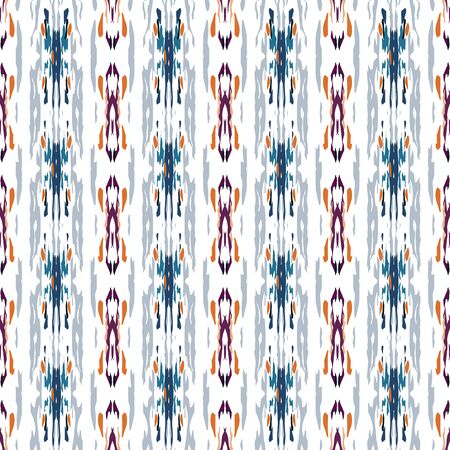 Spots, Ikat. Tie Dye, Batik. Ornament. Watercolor Surface. Endless Repeat Painting.  Bordo Gray Geo Native Modern Fabric.  Geometrical Natural Shibori Watercolor.のイラスト素材