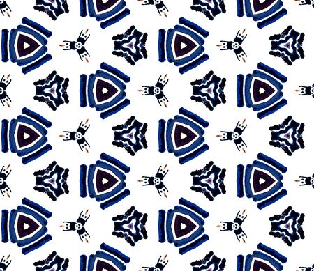 Geo Texture. Hand Drawn Painted. Indian, Aztec, Mexican, African, Seamless Pattern. Geo Geometric....