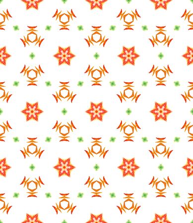 Geo Art. Endless Repeat Painting.  Baltic, Slavic, Pagan, Northern, Ornament. Modern Abstract. Traditional Canvas. Red, Orange Mosaic. Herringbone Ornament.の写真素材