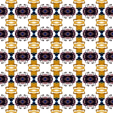 Modern Abstract, Endless Repeat Painting.  Peruvian, Mexican, Navajo Ornament. Chevron Geometric. Tribal Woven. Burgundy, Green Element. Woven Mosaic.の写真素材