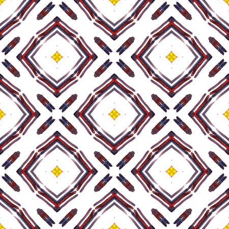 Modern Abstract, Endless Repeat Painting.  Peruvian, Mexican, Navajo Ornament. Traditional Surface....