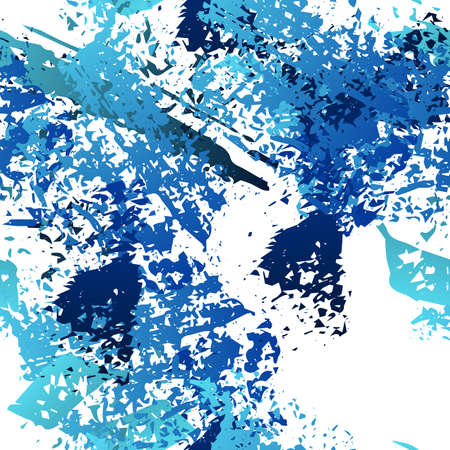 Splatter Brush Stroke Surface. Watercolor Endless Repeating Elements. Artistic Creative Splatter Pattern. Black and White Watercolor Overlay Surface. Abstract Brush Vector illustration.のイラスト素材