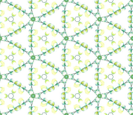 Geo print. Seamless pattern. Geometric Watercolor texture. Ethnic tribal print. Traditional endless...