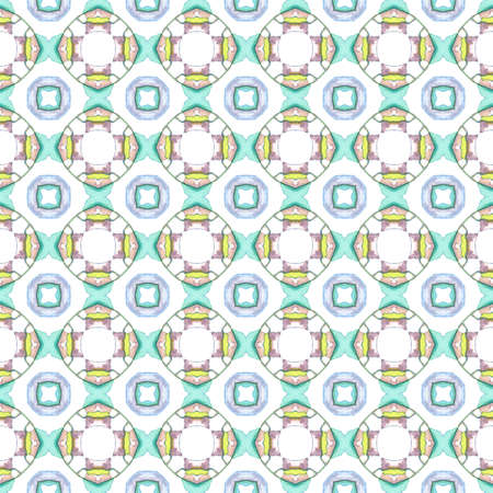 Geo print. Seamless pattern. Geometric Watercolor texture. Ethnic tribal print. Traditional endless...