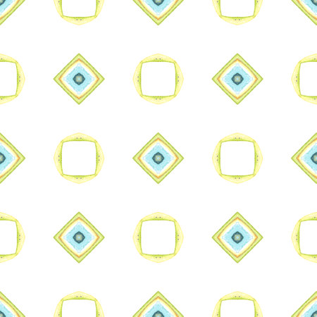 Geo print. Seamless pattern. Geometric Watercolor texture. Ethnic tribal print. Traditional endless...
