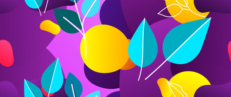 Bold Leaf Pattern. Tropical Leaf. Modern Motif. Jungle Print. Foliage Summer Seamless Pattern....