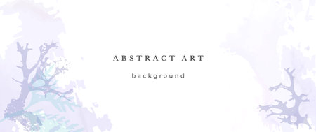 Blue Watercolor Vector Background. Wedding Abstract Design. Winter Minimal Style. watercolor texture. Pastel Cold Tones. Art For Invitations Cards Holiday Winter Season. Modern Cover Christmas Party.のイラスト素材