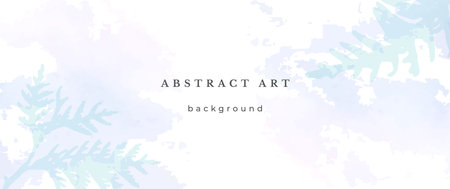 Blue Watercolor Vector Background. Wedding Abstract Design. Winter Minimal Style. watercolor texture. Pastel Cold Tones. Art For Invitations Cards Holiday Winter Season. Modern Cover Christmas Party.のイラスト素材