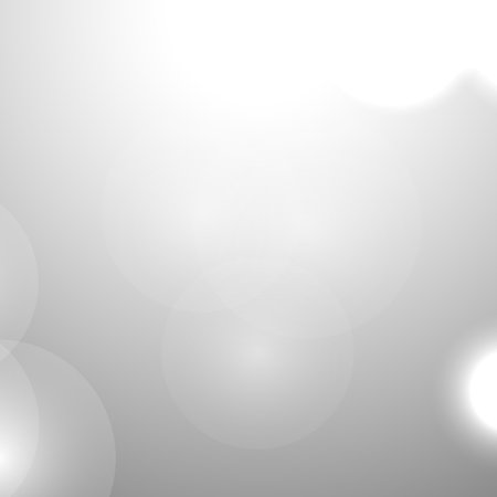 Silver Bokeh Christmas Background. Snow Flakes on Light Gray. Blurred Vector Design. Holiday Winter Backdrop With Glow and Overlay Effect. Season Bling Christmas Decoration.のイラスト素材