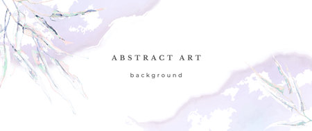 Blue Watercolor Vector Background. Wedding Abstract Design. Winter Minimal Style. watercolor texture. Pastel Cold Tones. Art For Invitations Cards Holiday Winter Season. Modern Cover Christmas Party.のイラスト素材