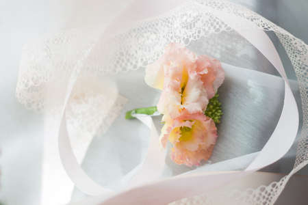 Bridal boutonniereの写真素材