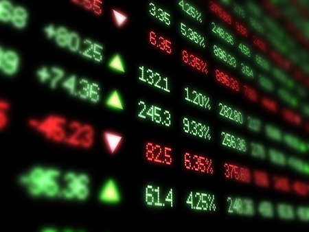Colorful Stock Market Ticker Colorful Stock Market Ticker