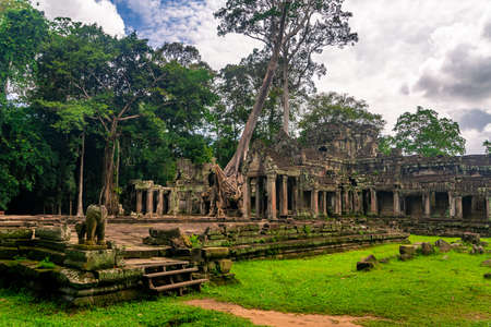Preah Khan Temple. Siem Reap, Cambodia, 2018.のeditorial素材