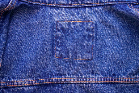 Indigo blue jeans texture for textile or background design and stylingの写真素材