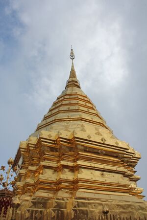 Wat Phra That Doi Suthep in Chiang Mai. The attractive sightseeing place for tourists and landmark of Chiang Mai,Thailandの写真素材
