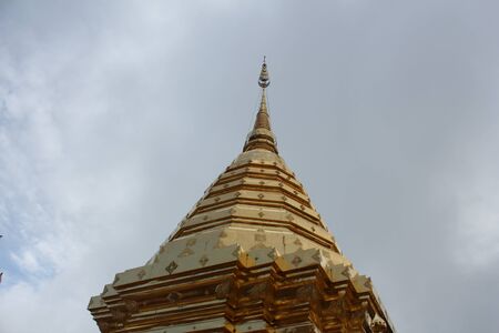 Wat Phra That Doi Suthep in Chiang Mai. The attractive sightseeing place for tourists and landmark of Chiang Mai,Thailandの写真素材