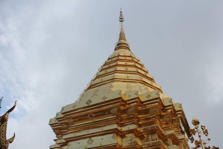 Wat Phra That Doi Suthep in Chiang Mai. The attractive sightseeing place for tourists and landmark of Chiang Mai,Thailandの写真素材