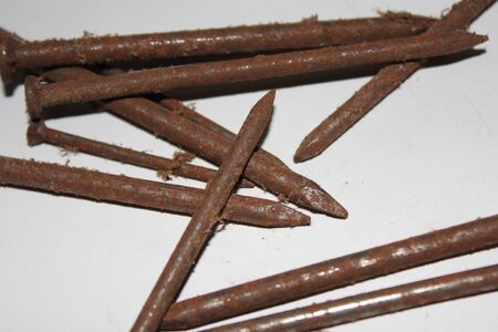 Rusty nailの写真素材
