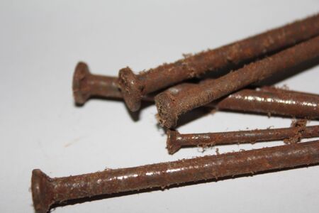 Rusty nailの写真素材