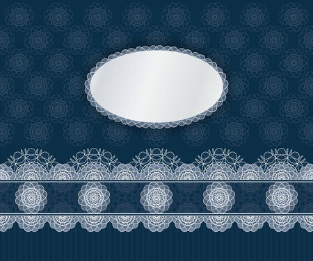 dark vintage template with elegant ornate and lace seamless border.のイラスト素材