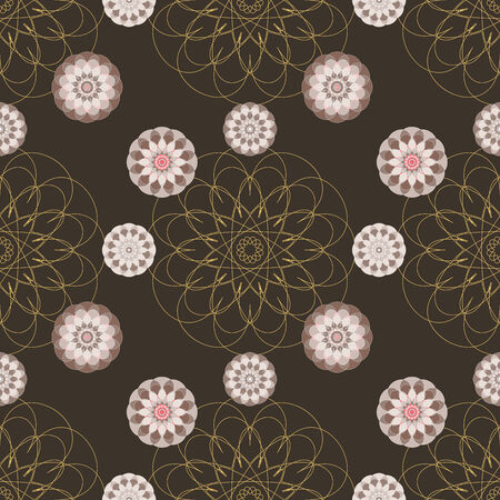 Abstract seamless texture with stylized florish pattern.のイラスト素材