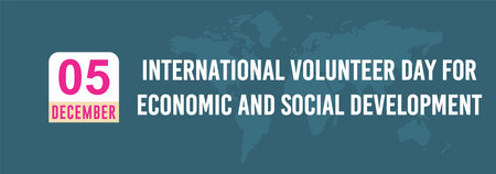 5 December International Volunteer Day for Economic and Social Developmentの写真素材