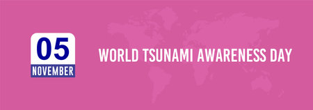 5 November World Tsunami Awareness Dayの写真素材