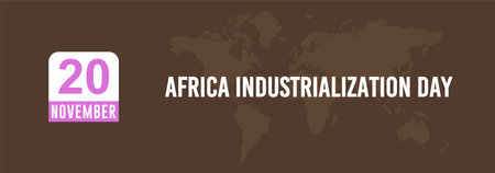 20 November Africa Industrialization Dayの写真素材