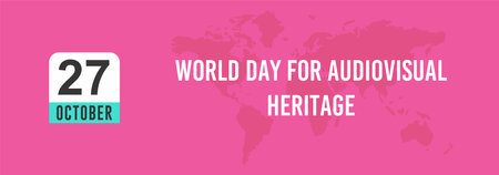 27 October World Day for Audiovisual Heritageの写真素材