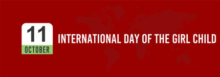 11 October International Day of the Girl Childの写真素材