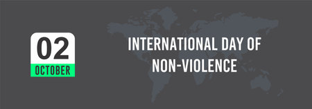 2 October International Day of Non-Violenceの写真素材