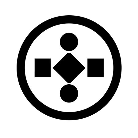 Blockchain icon vector. Block chain symbol. Block chain sign.のイラスト素材