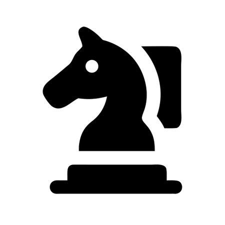 Chess icon vector. Black symbol on white background. Flat style.のイラスト素材