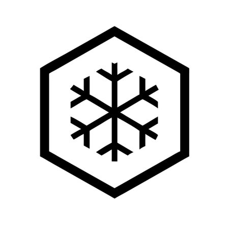 Snowflake Icon. Flat Design. Vector Illustration. EPS 10のイラスト素材