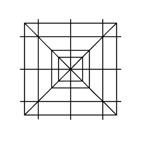 Grid, lattice, grating icon. Simple illustration of grid, lattice vector icon for webのイラスト素材