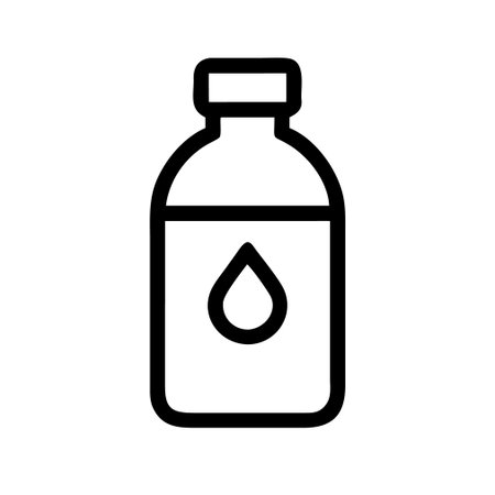 medicine bottle icon vector. medicine bottle sign. isolated contour symbol illustrationのイラスト素材