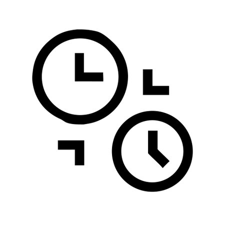 Time management icon. Clock symbol. Flat design style eps 10のイラスト素材