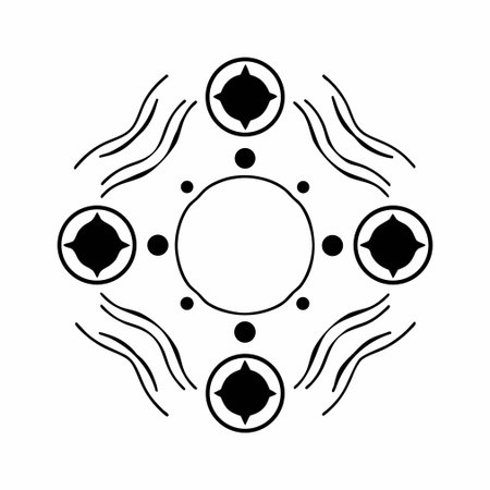 Molecule icon. Molecule symbol. Vector illustration on white background.のイラスト素材