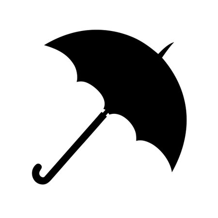 Umbrella icon. Rain protection symbol. Flat design style.のイラスト素材