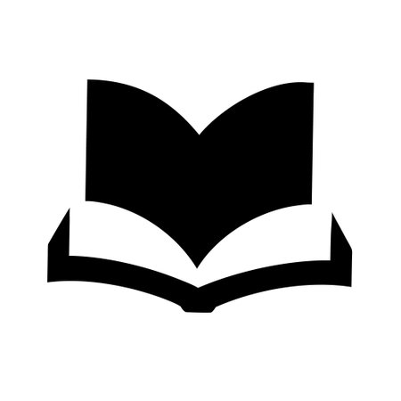 Open book icon. Simple illustration of open book vector icon for webのイラスト素材