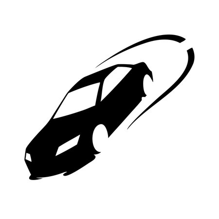 Sport car icon on white background. Vector illustration. Eps 10.のイラスト素材