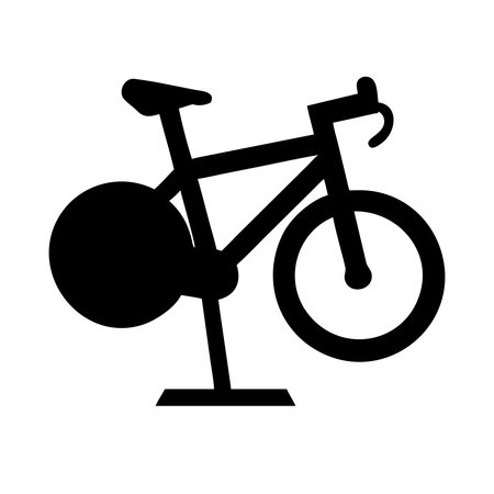 Bicycle flat style icon design, Vehicle bicycle cycle healthy lifestyle sport and leisure theme Vector illustrationのイラスト素材