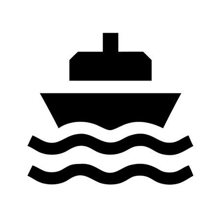 Cruise ship icon, vector illustration. Flat design style eps 10のイラスト素材