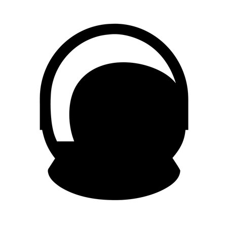 astronaut helmet icon over white background. colorful design. vector illustrationのイラスト素材