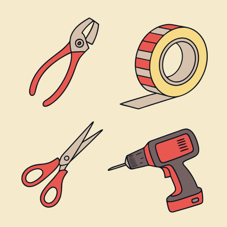 Tools design over beige background, vector illustration eps 10.のイラスト素材