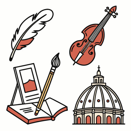 Musical instruments icons. Vector illustration in doodle style.のイラスト素材