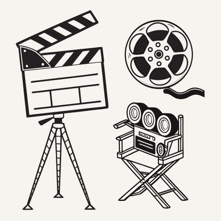 Cinema design over beige background, vector illustration eps10のイラスト素材