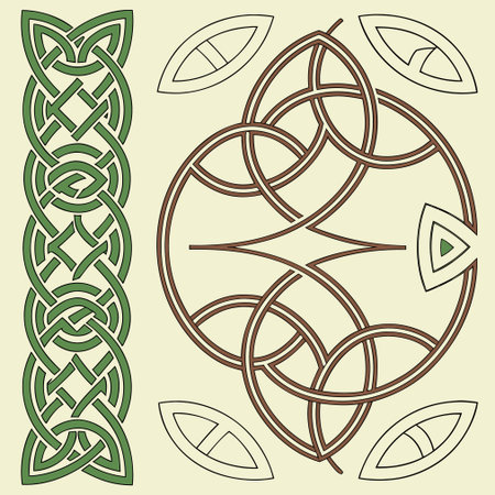Celtic pattern. Vector illustration for design and decoration. Celtic ornament.のイラスト素材