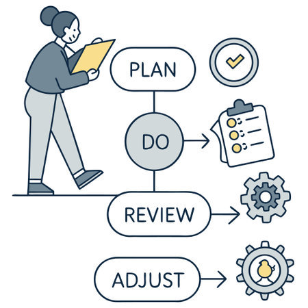 Planning and development of a business strategy. Vector linear illustration.のイラスト素材