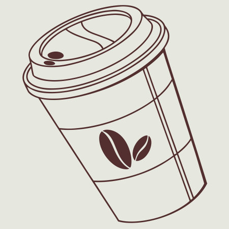 Coffee design over beige background, vector illustration eps10のイラスト素材